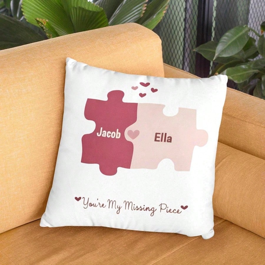 Personalized Valentine's Day Throw Pillowcase With Name, Custom Gift For Valentine's Day, Personalized Valentine's Day Gifts Gifts For Women Men, Ideal Gifts For Valentine's Day, Girlfriend Boyfriend