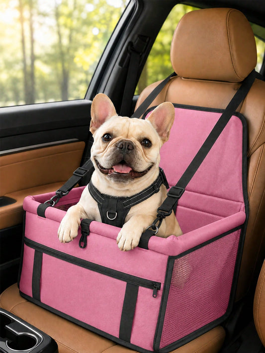 Pet Car Booster Seat-Breathable Travel Model With An Adjustable Safety Tether, Designed Specifically For Small Dogs And Cats.Car Acessesories Interior,Puppy Keep￼,Dog Accesssories