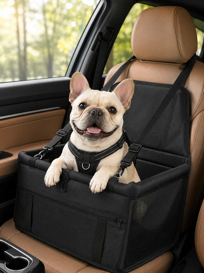 Pet Car Booster Seat-Breathable Travel Model With An Adjustable Safety Tether, Designed Specifically For Small Dogs And Cats.Car Acessesories Interior,Puppy Keep￼,Dog Accesssories