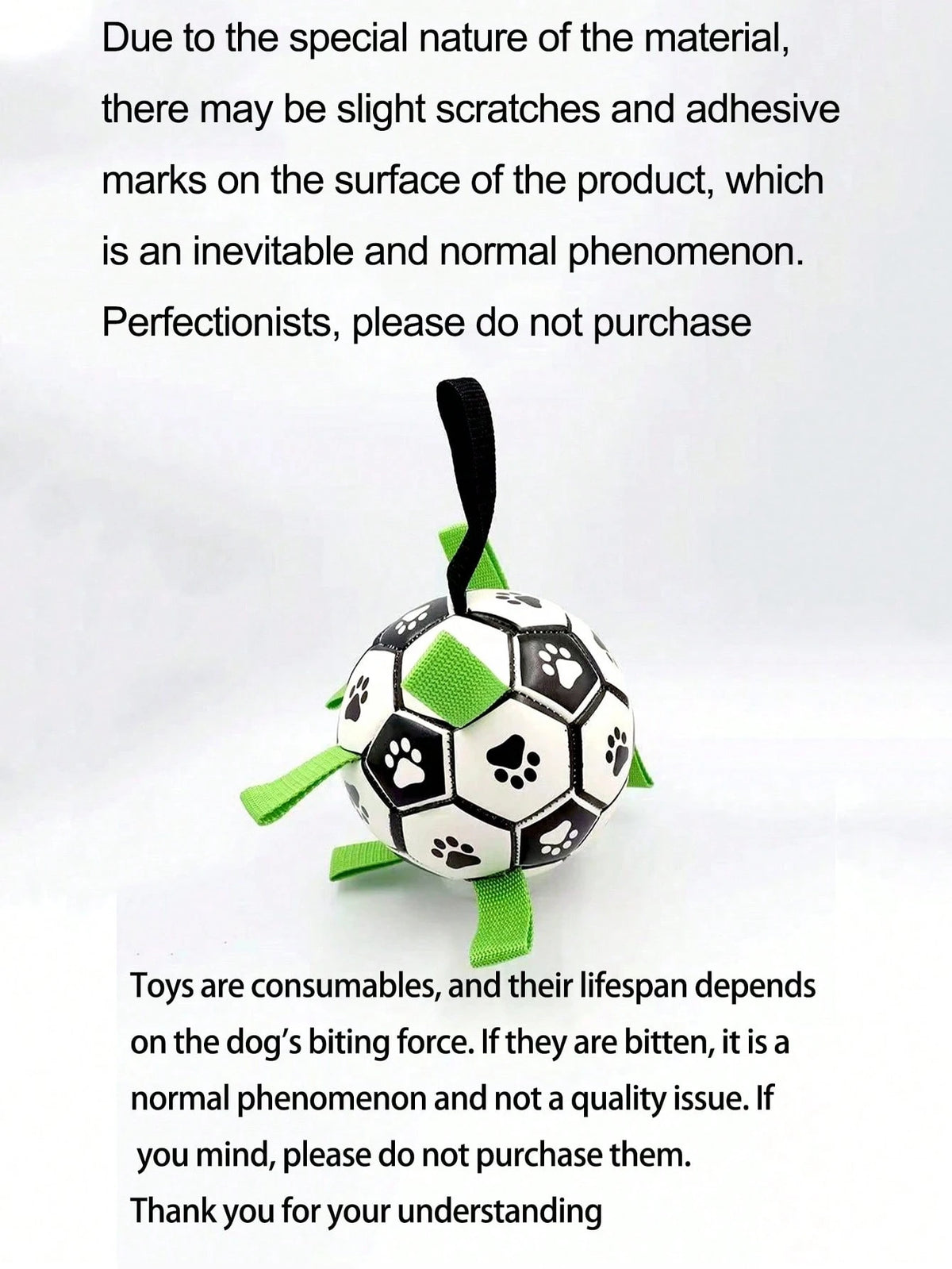 Pet Dog Toy With Built-In Woven Strap Football, Interactive Dog Toy For Indoor And Outdoor, Regular Dog Football Suitable For Small, Medium And Large Dogs