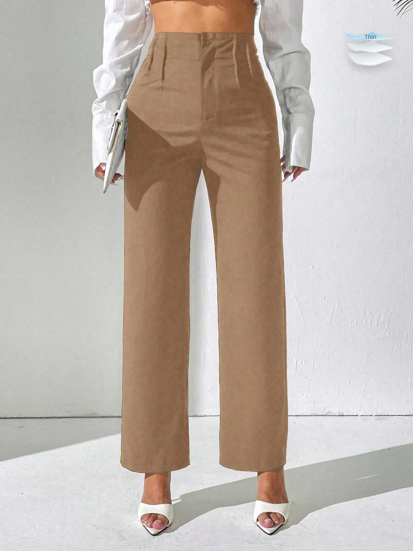 PETITE Ladies" Solid Color Casual Daily Wear Straight-Legged Pants Fall Cloth For Women,Petite Women