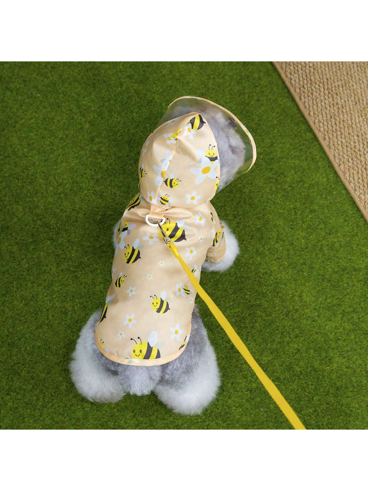 PETSIN Dog Raincoat, Pet Waterproof Clothing, Spring And Summer Animal Waterproof Raincoat, Dog Clothing, Cat Clothing, Animal Clothing, Spring And Dog Clothing, British Dog Clothing, European And Ame