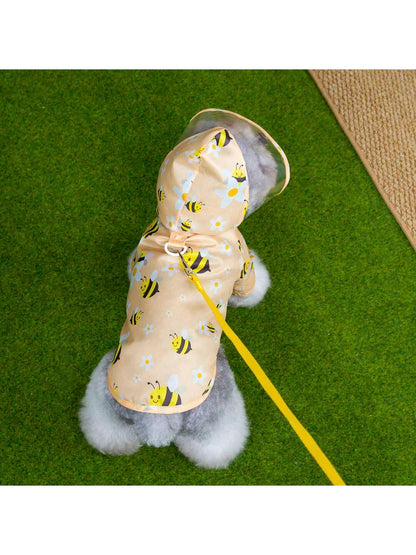 PETSIN Dog Raincoat, Pet Waterproof Clothing, Spring And Summer Animal Waterproof Raincoat, Dog Clothing, Cat Clothing, Animal Clothing, Spring And Dog Clothing, British Dog Clothing, European And Ame
