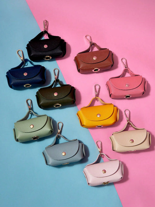 PETSIN Portable Leather Dog Waste Poop Bag Dispenser/ Pet Disposal Holder, Multi-Color For Cross-Border