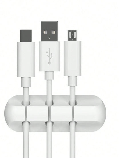 Phone Charging Cable Organizer, Wire Clips Holder For Desk, Data Cable Earphone Binder Desktop Tidy Accessories
