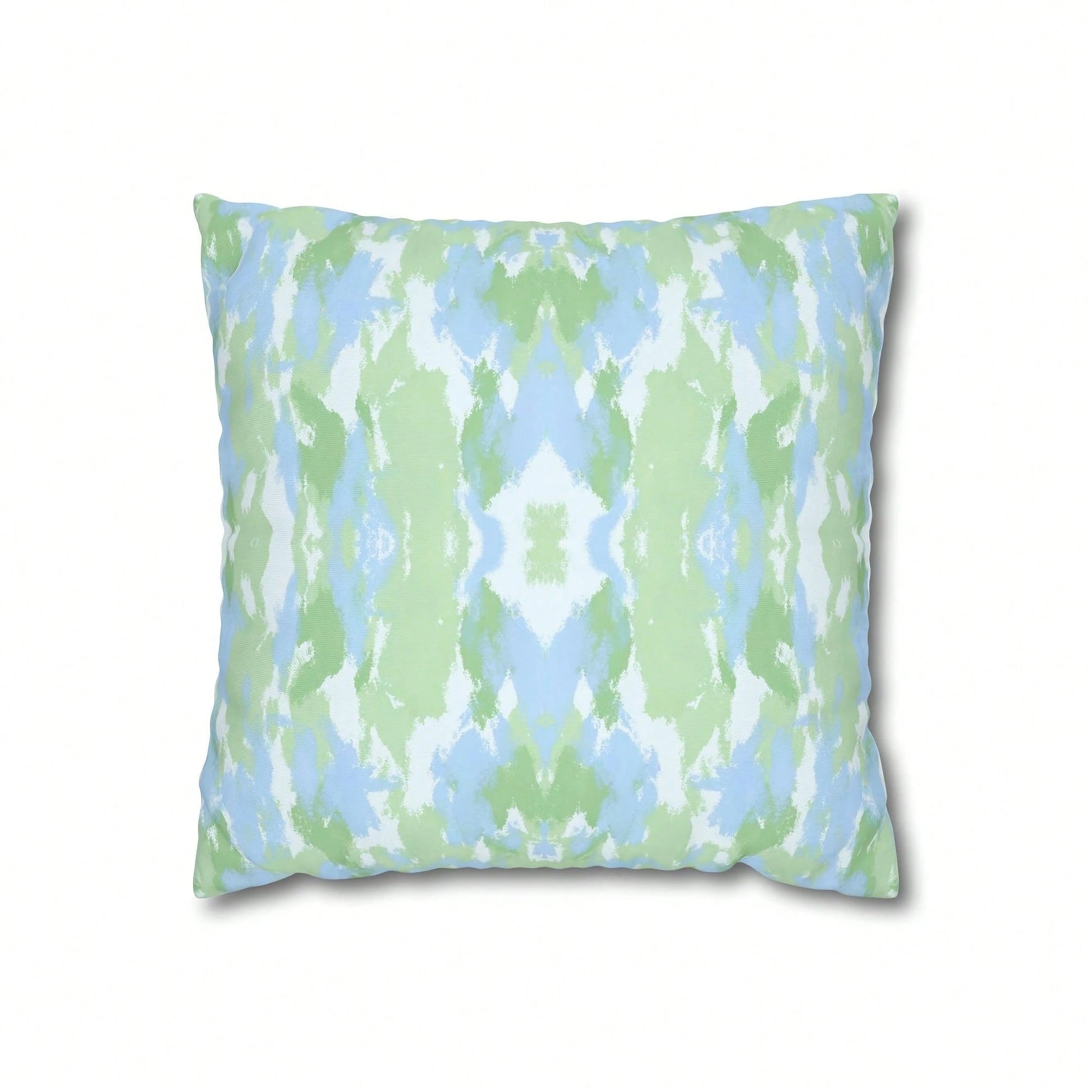 [Pillow Cover]Blue And Green Abstract Pillow Cover Dorm Dr For College Girls Home And Apartt Dr Tow Pillows For Couch(Pillow Core Not Included)