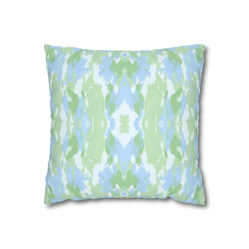 [Pillow Cover]Blue And Green Abstract Pillow Cover Dorm Dr For College Girls Home And Apartt Dr Tow Pillows For Couch(Pillow Core Not Included)