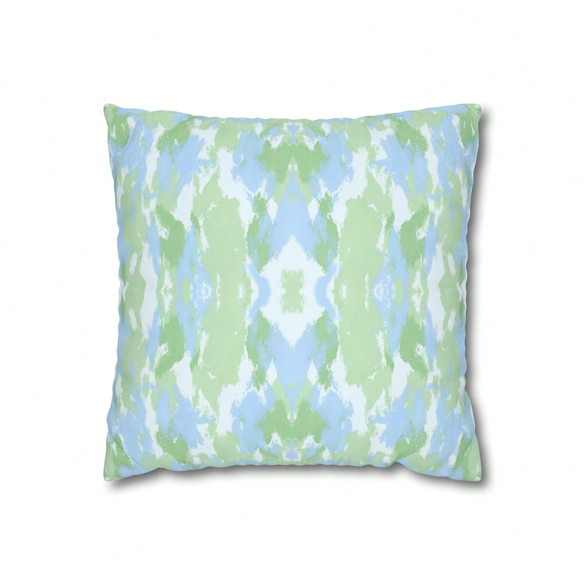 [Pillow Cover]Blue And Green Abstract Pillow Cover Dorm Dr For College Girls Home And Apartt Dr Tow Pillows For Couch(Pillow Core Not Included)