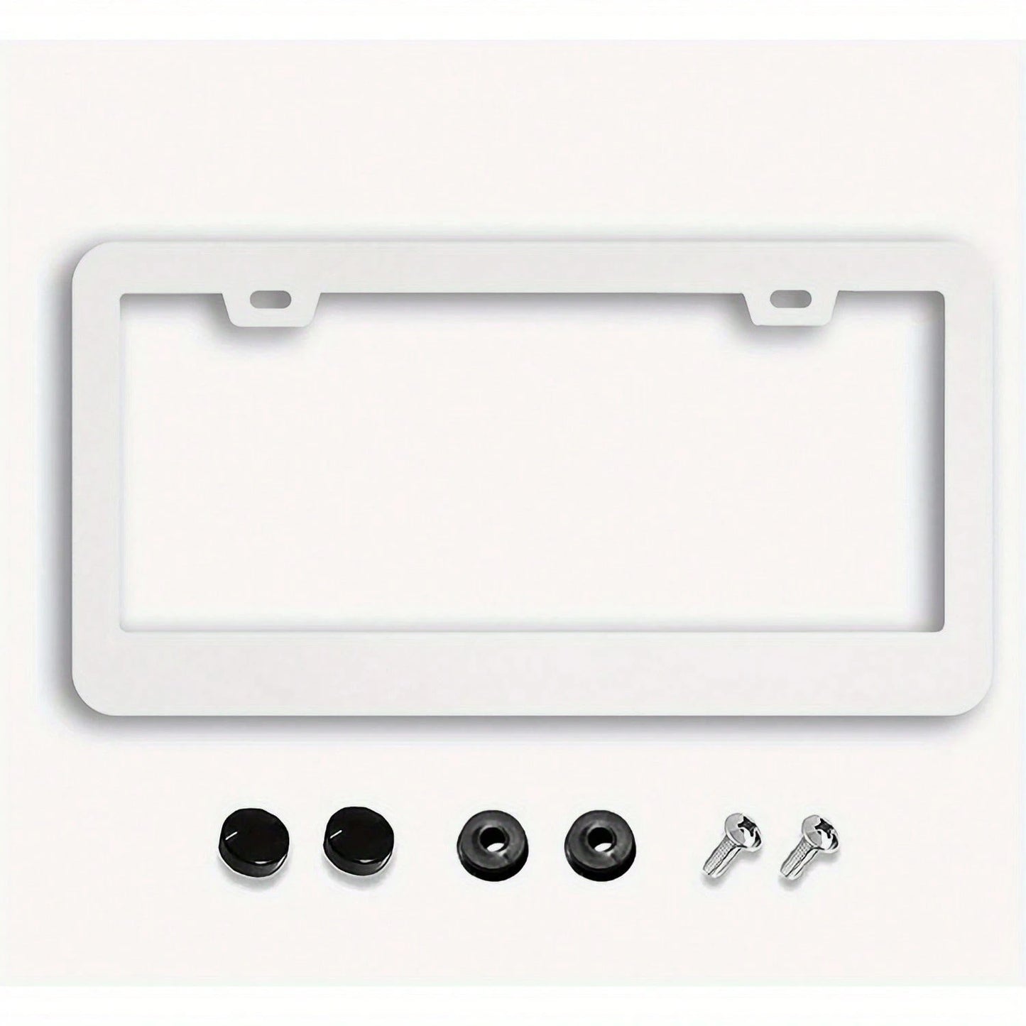 Pink Strawberry Butterfly Floral Car License Plate Frame, Stainless Steel Material, Rust-Resistant Design. This Car Accessory Includes Screws, Size Is 12.2X 6.3inch