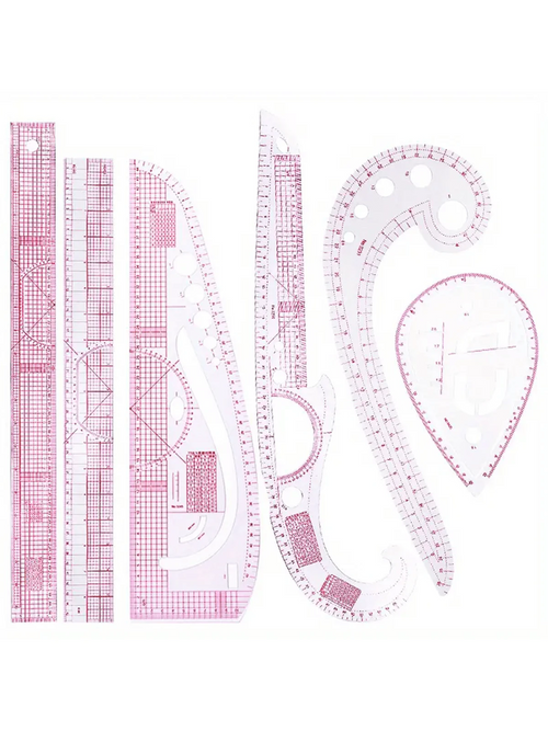 Plastic Soft Ruler-French Curve Metric Ruler Set Sewing Measure Dressmaking TailorDrawing Template Craft Tool French Metric Ruler Curve Ruler SewingRuler Dressmaking Tailor Tool Sewing Tools Tailor Ru