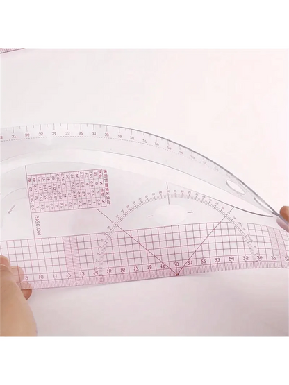 Plastic Soft Ruler-French Curve Metric Ruler Set Sewing Measure Dressmaking TailorDrawing Template Craft Tool French Metric Ruler Curve Ruler SewingRuler Dressmaking Tailor Tool Sewing Tools Tailor Ru