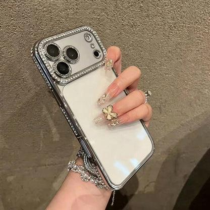 Plating Glitter Diamond Rhinestone Case Compatible With IPhone 17 Pro Max 17 Pro Air 17 Soft Case Compatible With IPhone 16 Pro Max 15 14 Plus 13 12 11