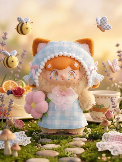 POKOJA LAND Blind Box(Non-Plush Filling)A Collection Of Floral And Fairy-Themed Figurine Boxes In A Pastoral Style, Featuring 6 Regular Designs And 1 Hidden Style Character Figurine, With A Color Sche