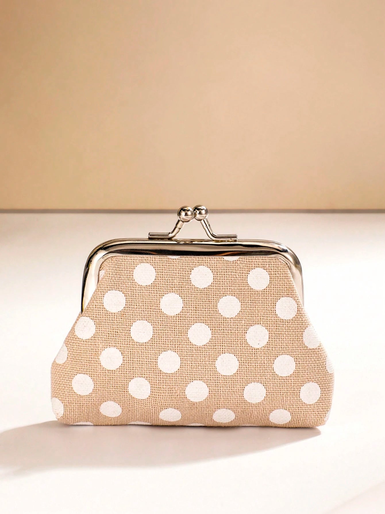 Polka Dot Perfection: Women's Fashion Versatile Kiss Lock Coin Purse, Travel Wallet, Mini Wallet