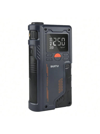 Portable Car Jump Starter & Air Pump 4 In 1 150PSI Air Compressor PowerBank Booster Car Starter Device Automotive Tyre Inflator