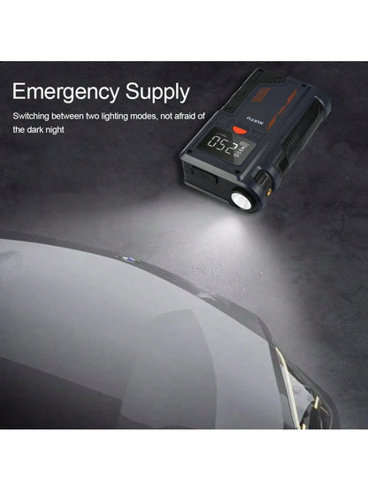 Portable Car Jump Starter & Air Pump 4 In 1 150PSI Air Compressor PowerBank Booster Car Starter Device Automotive Tyre Inflator
