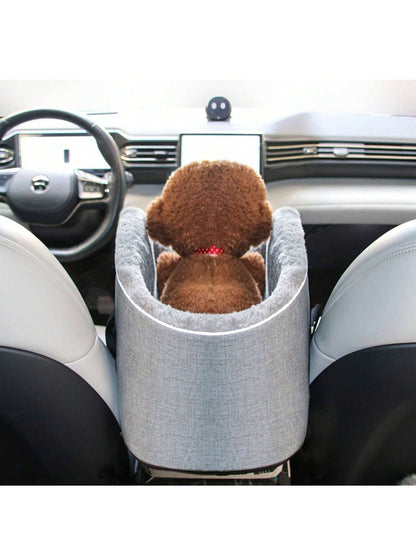 Portable Console Dog Car Seat Detachable Pet Safety Booster Seat Washable With Adjustable Safety Belt&Soft Cushion For Small Cats Pets Up To 13lbs Travel
