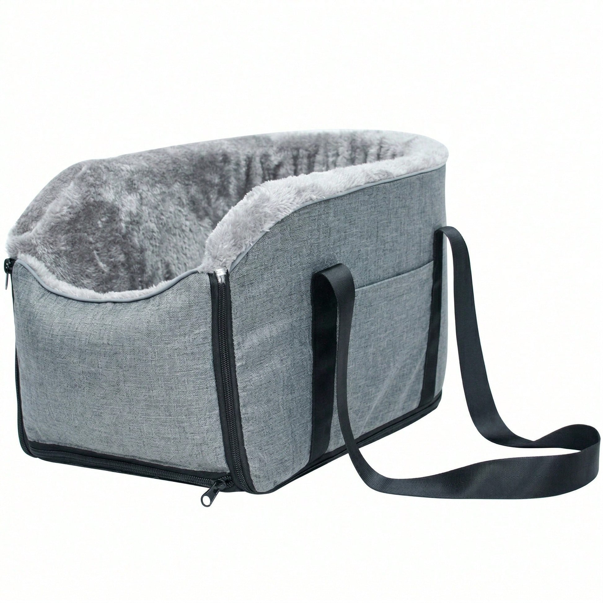Portable Console Dog Car Seat Detachable Pet Safety Booster Seat Washable With Adjustable Safety Belt&Soft Cushion For Small Cats Pets Up To 13lbs Travel