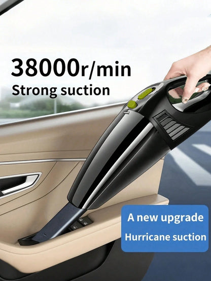 Portable Handheld Vacuum Cleaner, Dual Use For Home And Car, Powerful Suction Mini Cleaning Dust Remover, Comes With Multiple Accessories, Suitable For Car, Home And Office, Includes Crevice Nozzle