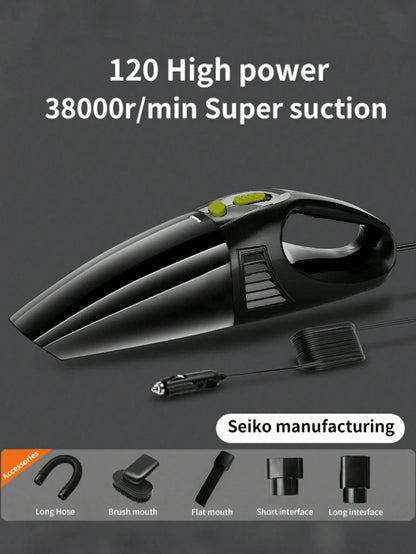 Portable Handheld Vacuum Cleaner, Dual Use For Home And Car, Powerful Suction Mini Cleaning Dust Remover, Comes With Multiple Accessories, Suitable For Car, Home And Office, Includes Crevice Nozzle