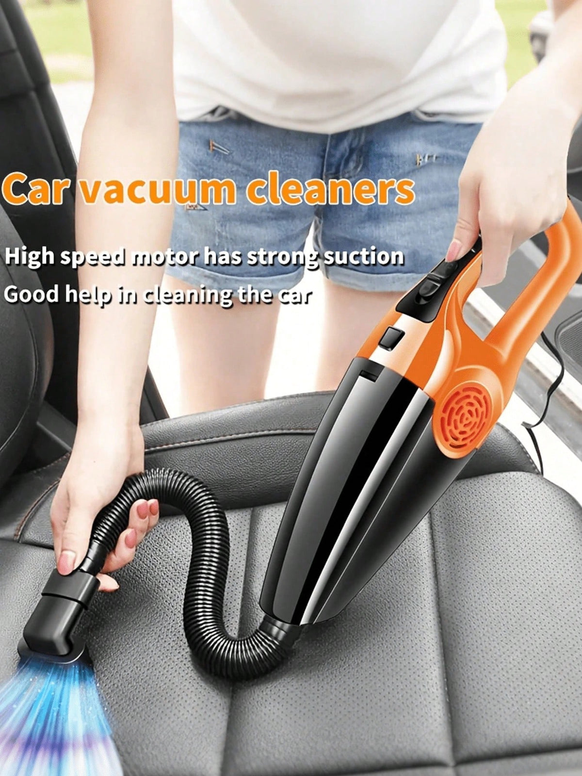 Portable Handheld Vacuum Cleaner, Dual Use For Home And Car, Powerful Suction Mini Cleaning Dust Remover, Comes With Multiple Accessories, Suitable For Car, Home And Office, Includes Crevice Nozzle