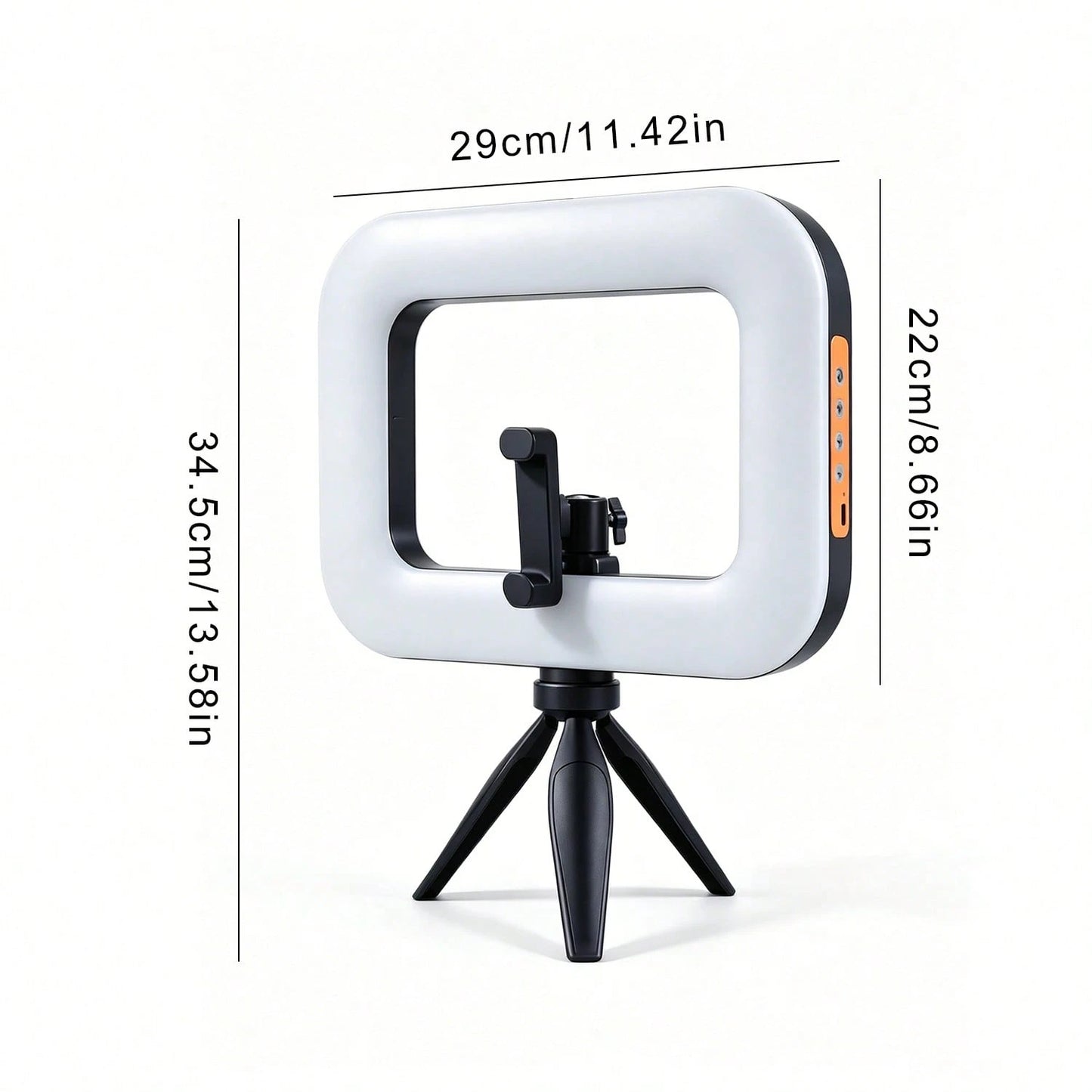 Portable LED Ring Light With Rig 3 Brightness Levels- Ergonomically Designed For Various Devices, Ideal For Video, Photography, Makeup, And Streaming, Perfect For Shooting While Traveling