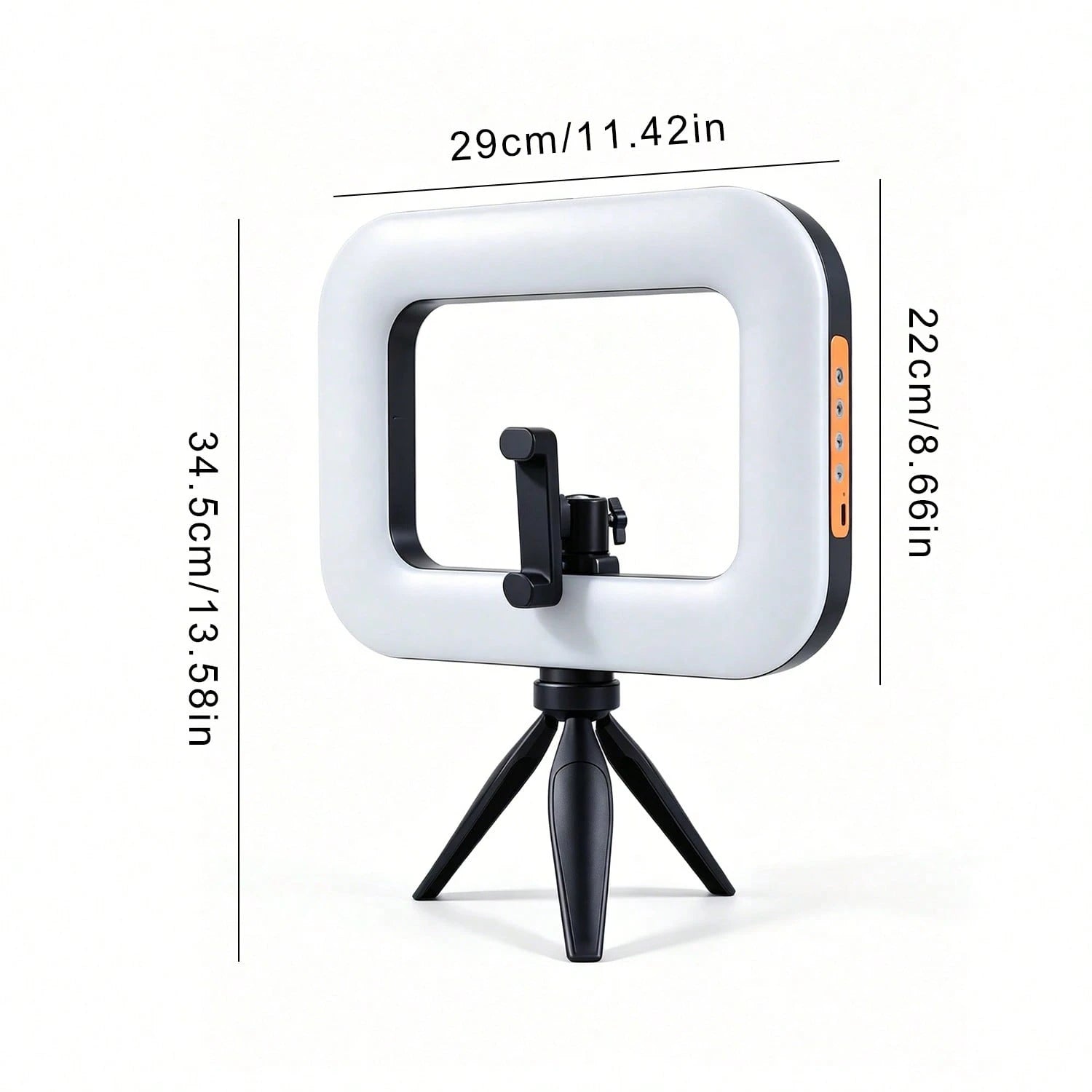 Portable LED Ring Light With Rig 3 Brightness Levels- Ergonomically Designed For Various Devices, Ideal For Video, Photography, Makeup, And Streaming, Perfect For Shooting While Traveling