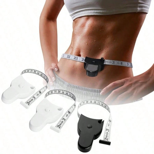 Portable Plastic Fitness Tape Measure 150cm/60in, Easy-To-Use Soft Ruler For Measuring Body Circumference Of Arms Legs Waist Chest, Flexible Retractable Tape For Student Home Gym Use