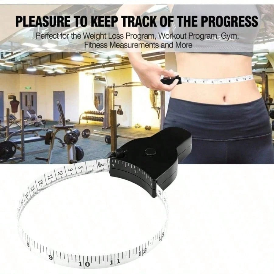 Portable Plastic Fitness Tape Measure 150cm/60in, Easy-To-Use Soft Ruler For Measuring Body Circumference Of Arms Legs Waist Chest, Flexible Retractable Tape For Student Home Gym Use