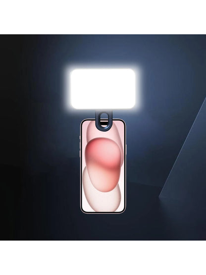 Portable Selfie Fill Light With Clip, Suitable For Phone Camera, Video Conference LED Fill Light, 3 Lighting Modes, Rechargeable, Portable, Applicable For Laptop/Phone/Tablet/Zoom Call/Makeup, Suitabl