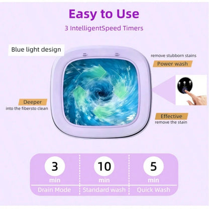 Portable Washing Machine 8L Foldable Mini Washer,Spin Basket,Top Fill Port,Water Inlet Hose&Drainage Pipe–Compact Collapsible Laundry Set For Small Clothes,Apartments,Dorms,Travel&RV