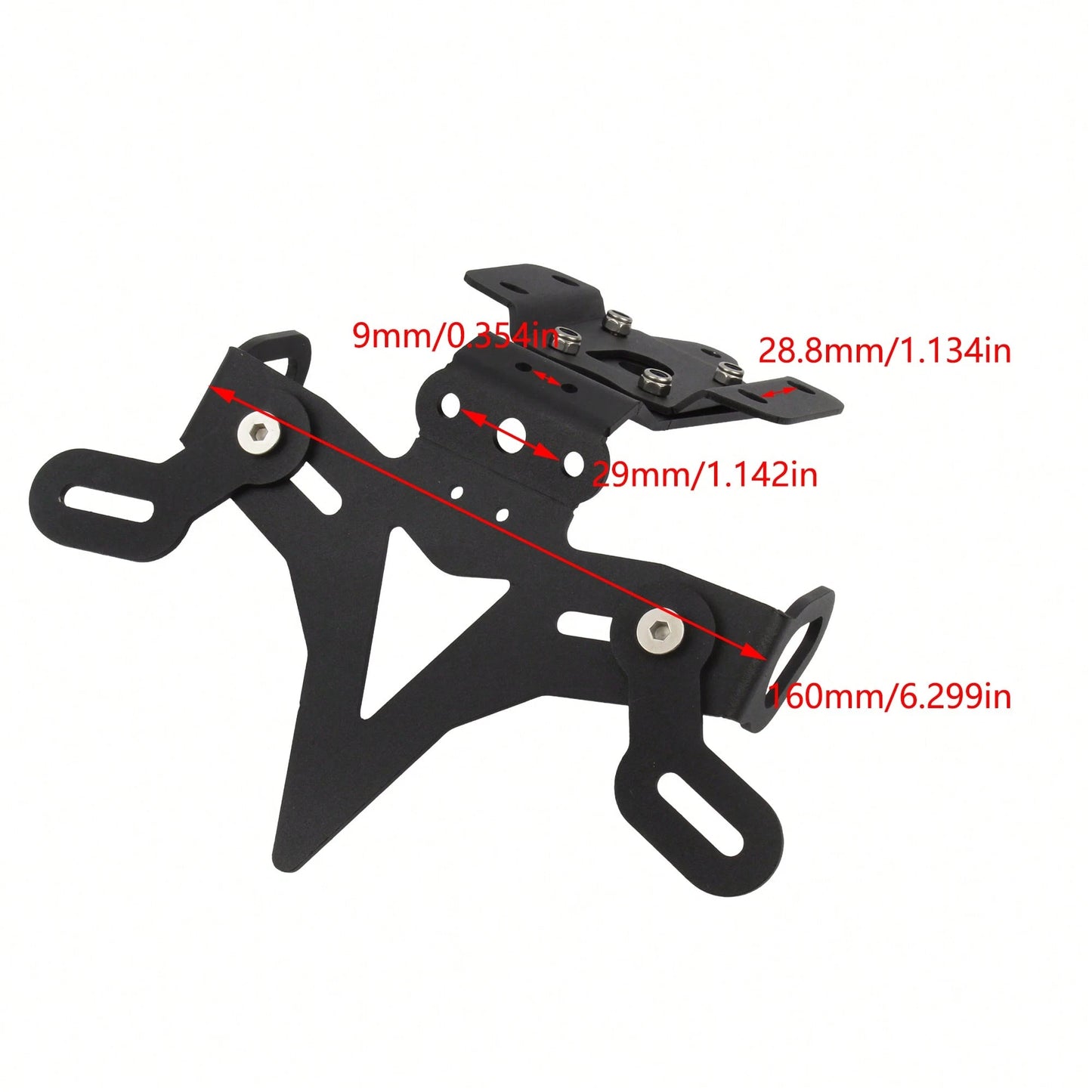 PowerMotor Motorcycle License Plate Holder Mounting Bracket Tail Tidy Fender Eliminator For MT 07 FZ 07 MT-07 FZ-07 2013-2024 Street Bike Modification Parts