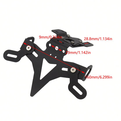 PowerMotor Motorcycle License Plate Holder Mounting Bracket Tail Tidy Fender Eliminator For MT 07 FZ 07 MT-07 FZ-07 2013-2024 Street Bike Modification Parts