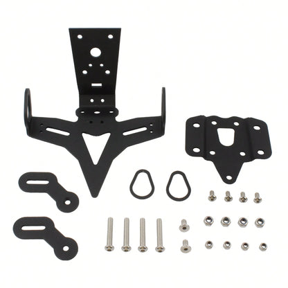 PowerMotor Motorcycle License Plate Holder Mounting Bracket Tail Tidy Fender Eliminator For MT 07 FZ 07 MT-07 FZ-07 2013-2024 Street Bike Modification Parts