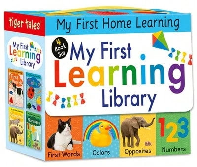 Pre-Owned My First Learning Library 4-Book Boxed Set: Includes First Words, Colors, Opposites, And (Hardcover) By Lauren Crisp, Tiger Tales (Compiled