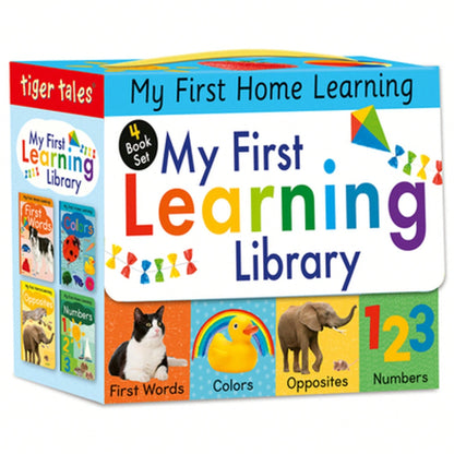 Pre-Owned My First Learning Library 4-Book Boxed Set: Includes First Words, Colors, Opposites, And (Hardcover) By Lauren Crisp, Tiger Tales (Compiled