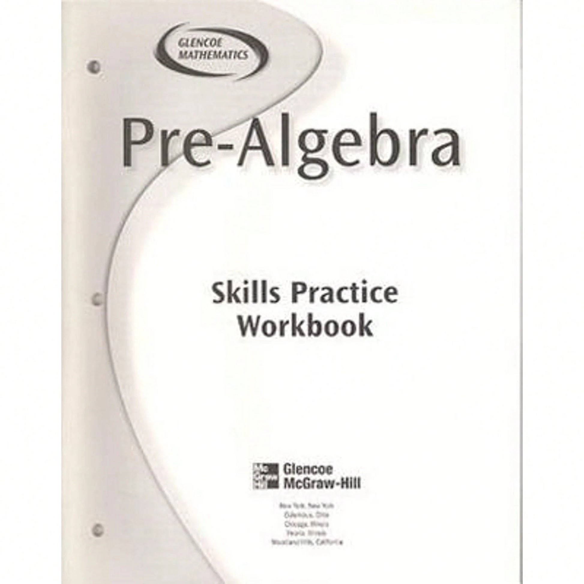 Pre-Owned Pre-Algebra Skills Practice Workbook (Paperback) By McGraw-Hill Education