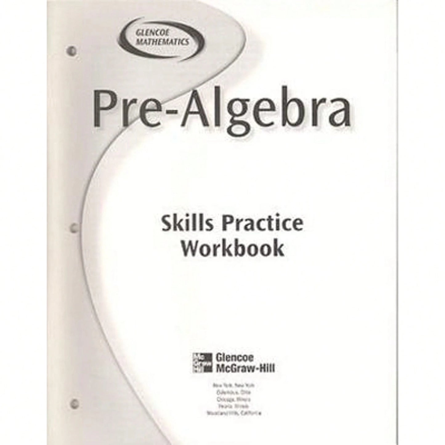 Pre-Owned Pre-Algebra Skills Practice Workbook (Paperback) By McGraw-Hill Education
