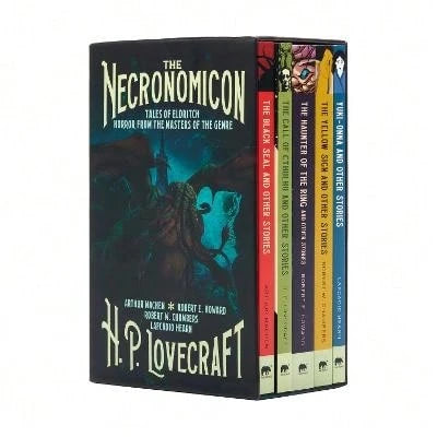 Pre-Owned The Necronomicon: 5-Book Paperback Boxed Set (Paperback) By H. P. Lovecraft, Robert Ervin Howard, Arthur Machen