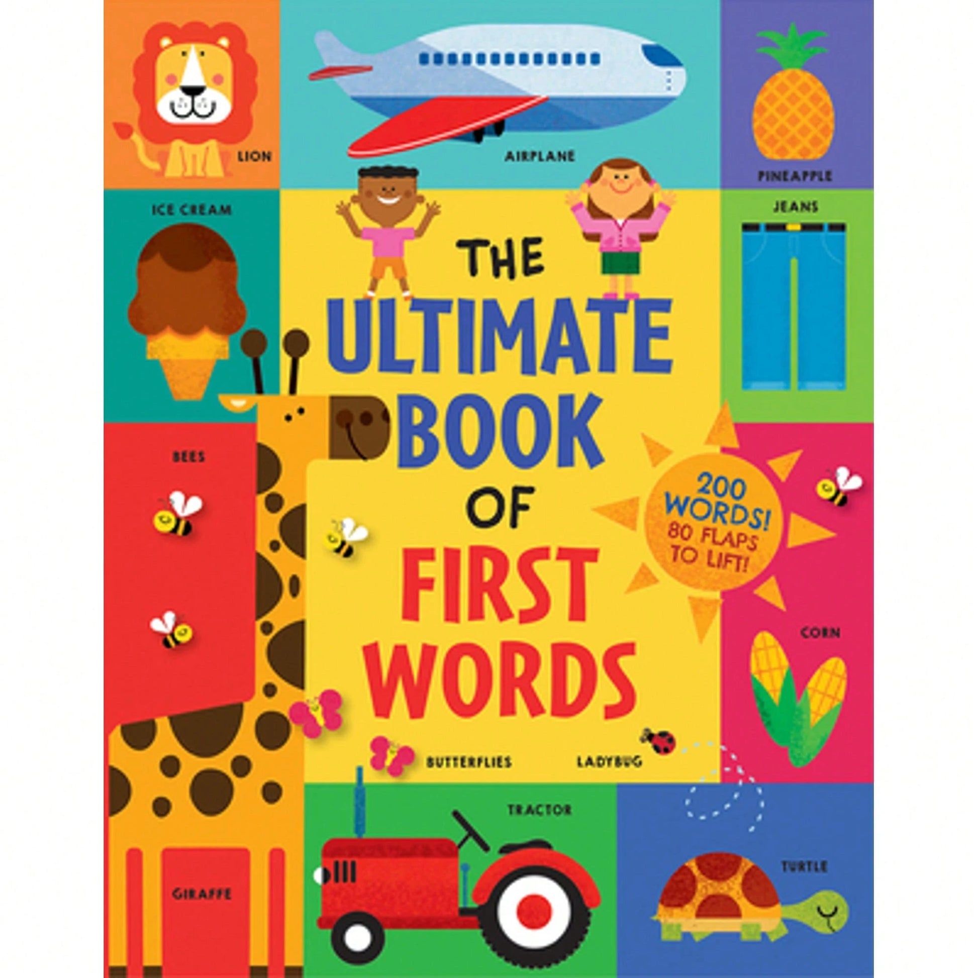 Pre-Owned The Ultimate Book Of First Words: 200 Words! 80 Flaps To Lift! (Hardcover) By Steve Mack