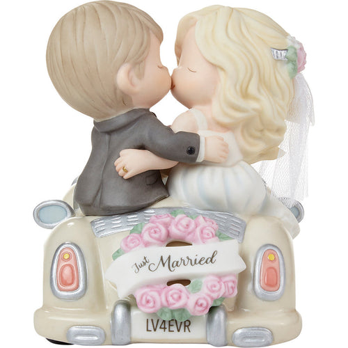 Precious Moments - On The Road To Forever Just Married Newlywed Porcelain Figurine 222011