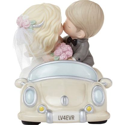 Precious Moments - On The Road To Forever Just Married Newlywed Porcelain Figurine 222011