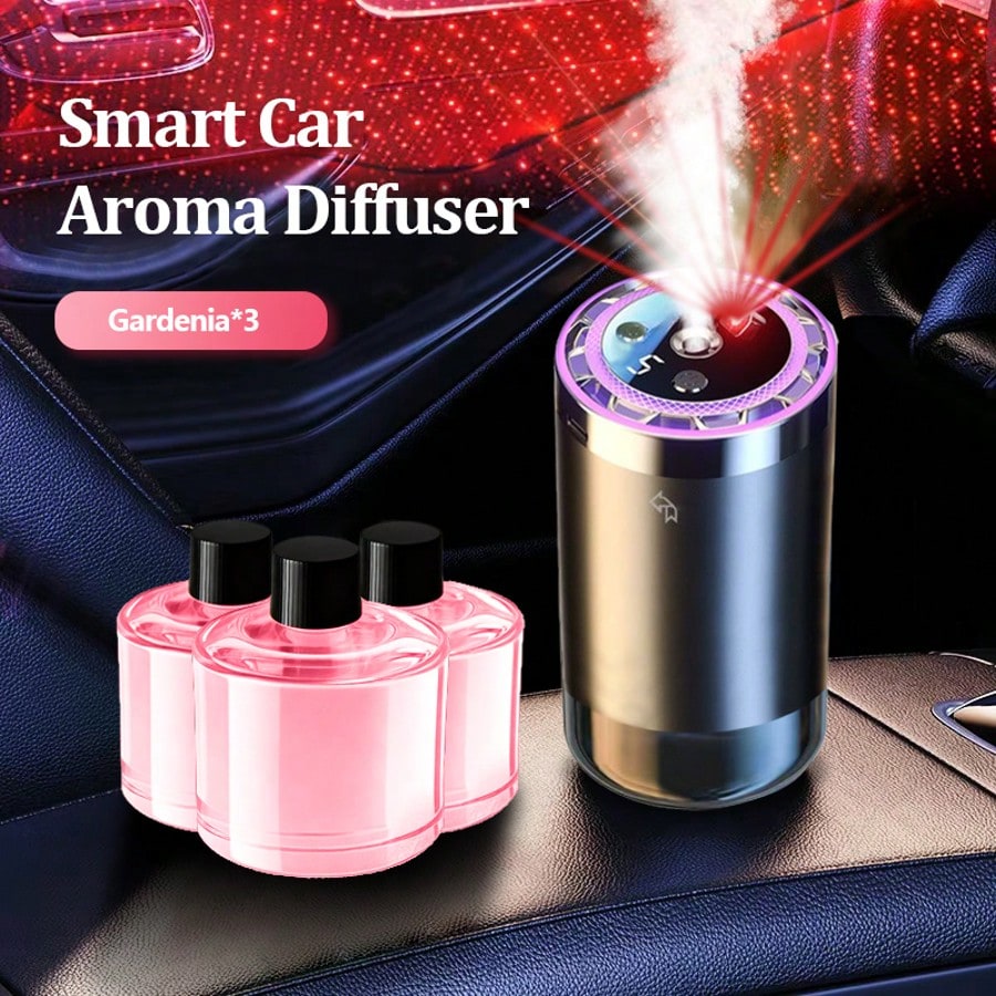 Premium Car Air Freshener, Advanced Odor Eliminator For Vehicle Interior, Long Lasting Fragrance Diffuser, High Quality Auto Freshener For Truck, RV, SUV And Car Accessories