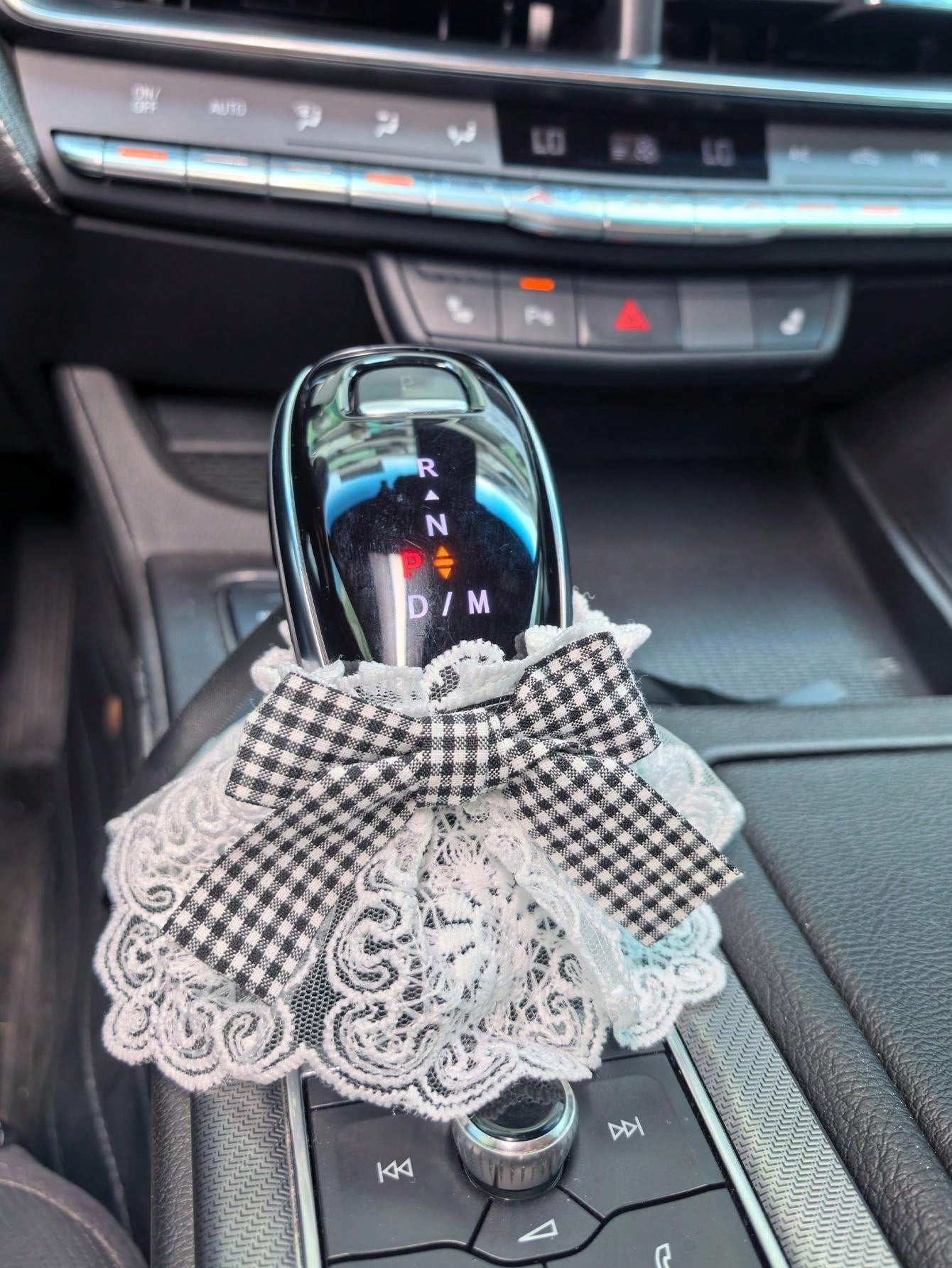 Premium Car Gear Shift Knob Cover For Manual And Automatic Transmissions, Decorative Protective Handle Sleeve Set