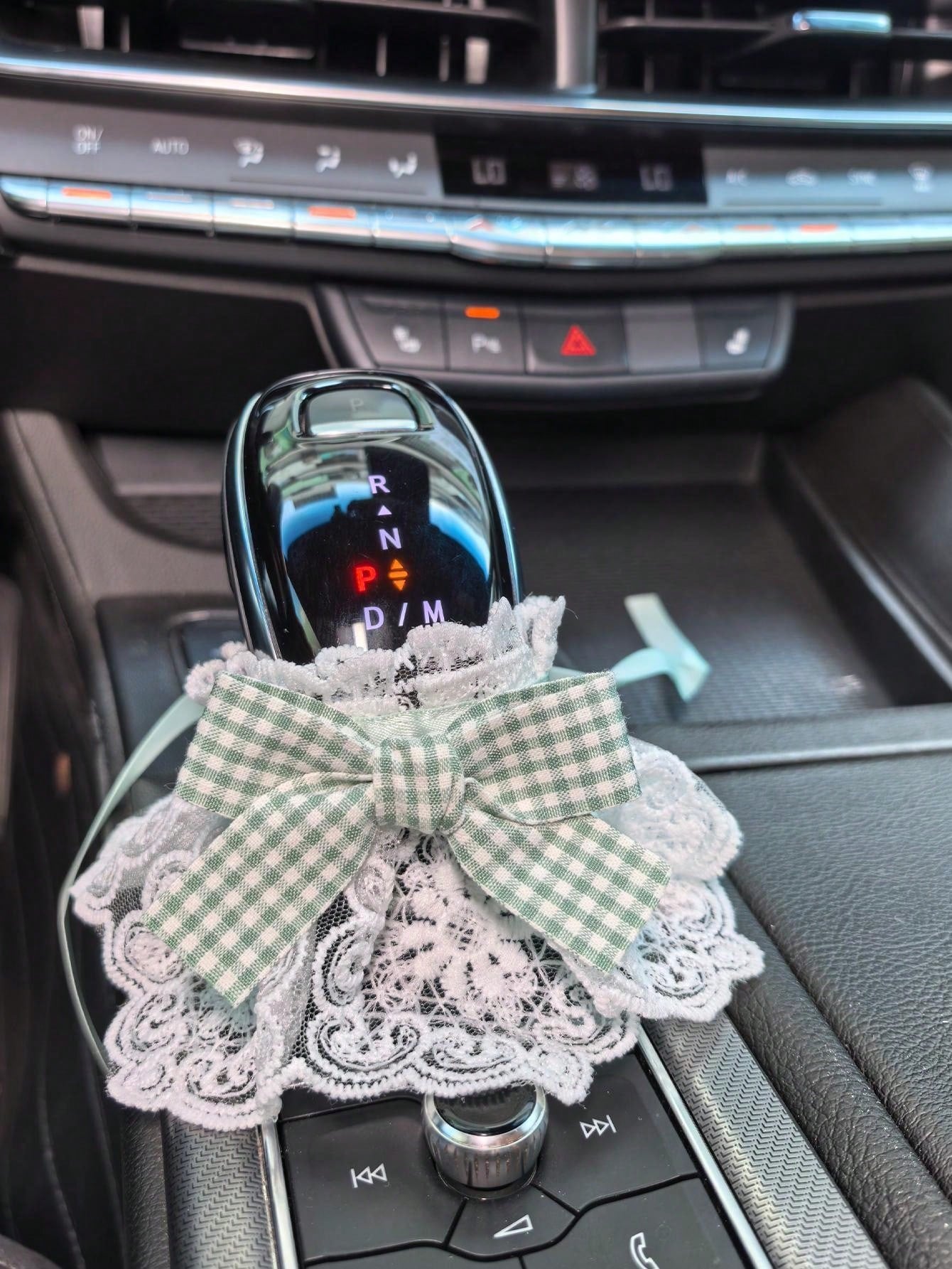 Premium Car Gear Shift Knob Cover For Manual And Automatic Transmissions, Decorative Protective Handle Sleeve Set