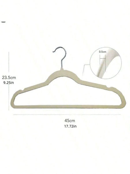 Premium Velvet Hangers, Non-Slip Thin Felt Hangers, Sturdy & Durable Hangers, Heavy Duty Coat And Suit Hangers, Durable Suit Hangers, Suitable For Closet, Ideal Closet Accessories 1pc/Pack