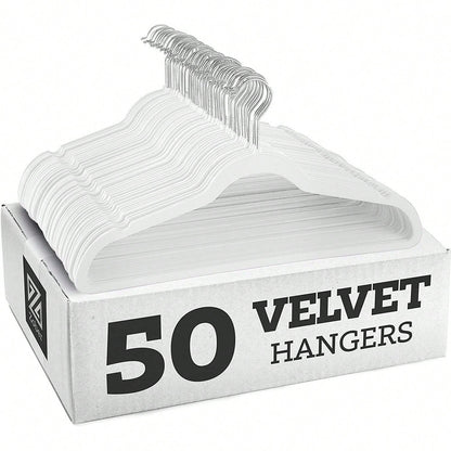 Premium Velvet Hangers,Non-Slip Thin Flocked Felt Hangers, Sturdy Clothes Hangers, Heavy Duty Coat &Suit Hangers, Durable Suit Hangers For Closet Use, Ideal Closet Supplies 1pc