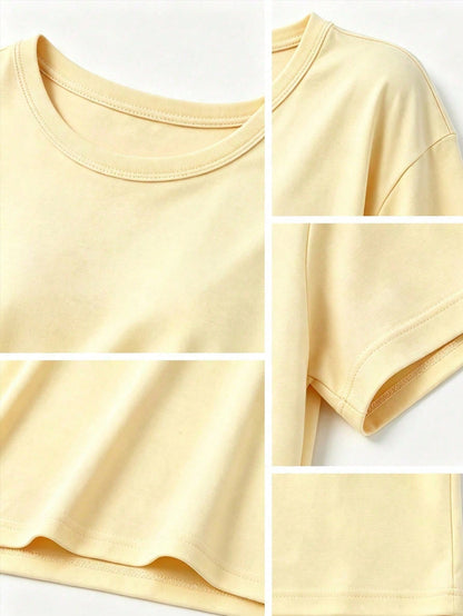 Print T-Shirt, Retro And Playful Style, Cotton Tee, Fun Graphic Shirt, Age-Reducing And Versatile,Vacation Outfits Women,Back To School,Fall Clothes