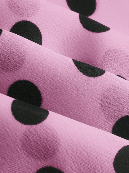 Privé Polka Dot Satin Skirt, Fashionable For Summer