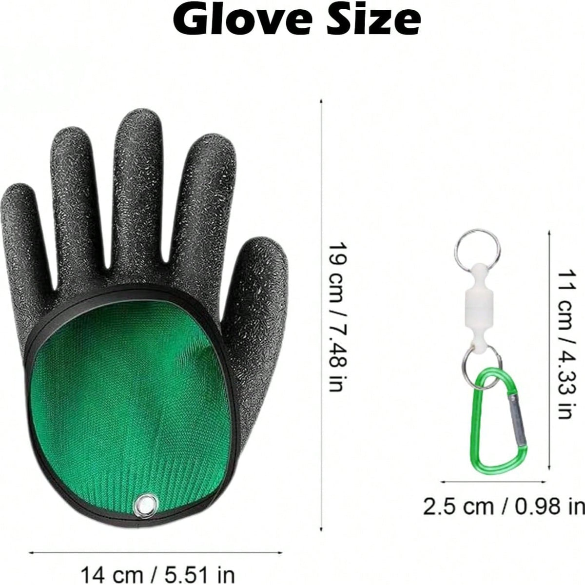 Professional Fishing Gloves, Anti-Slip Durable Fishing Gloves, Ice Fishing Gloves Suitable For Fishing, Cleaning, Hunting, Fishing Accessories (Random Color)